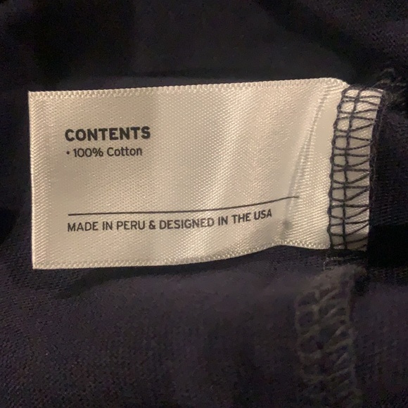 BEST MADE CO Long Sleeve Standard Pocket Tee, T-Shirt NEW NAVY - Picture 4 of 5